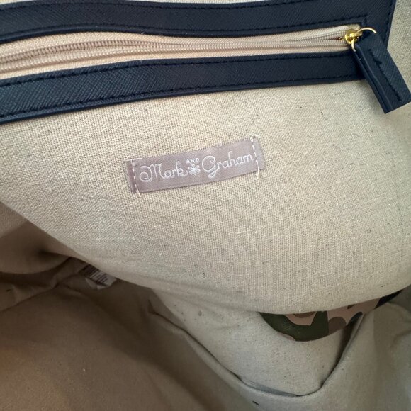 Mark & Graham Camo Tote Bag w/ Matching Pouch - Picture 6 of 9